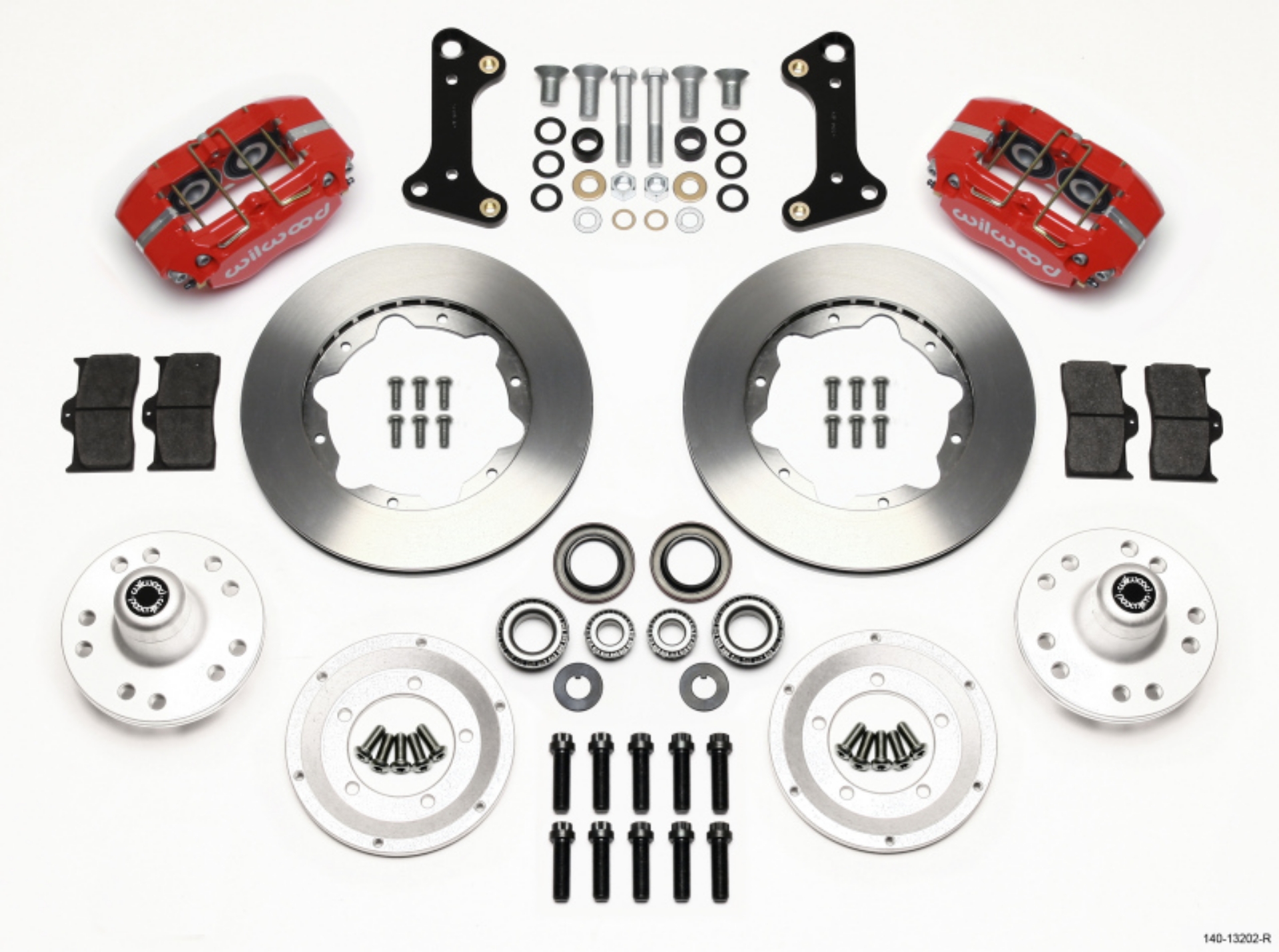 Picture of Wilwood Dynapro Dust-Boot Front Kit 11-00in Red 67-69 Camaro 64-72 Nova Chevelle