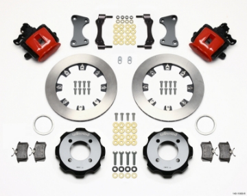 Picture of Wilwood Combination Parking Brake Rear Kit 11-75in Red 2011 Fiesta Rear