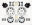 Picture of Wilwood Combination Parking Brake Rear Kit 11-75in Drilled 2011 Fiesta Rear