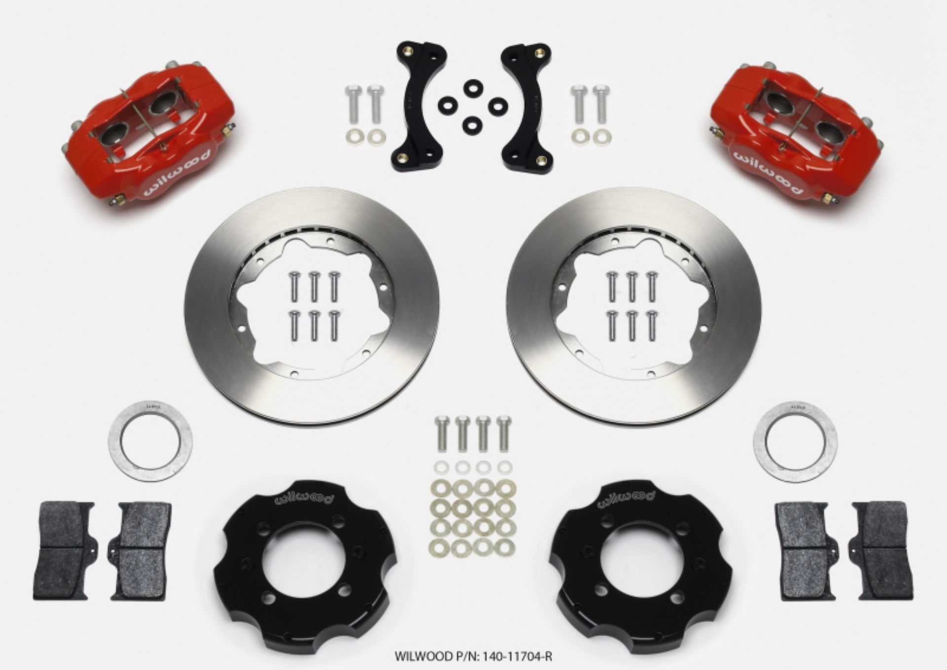 Picture of Wilwood Forged Dynalite Front Hat Kit 11-00in Red 95-05 Miata