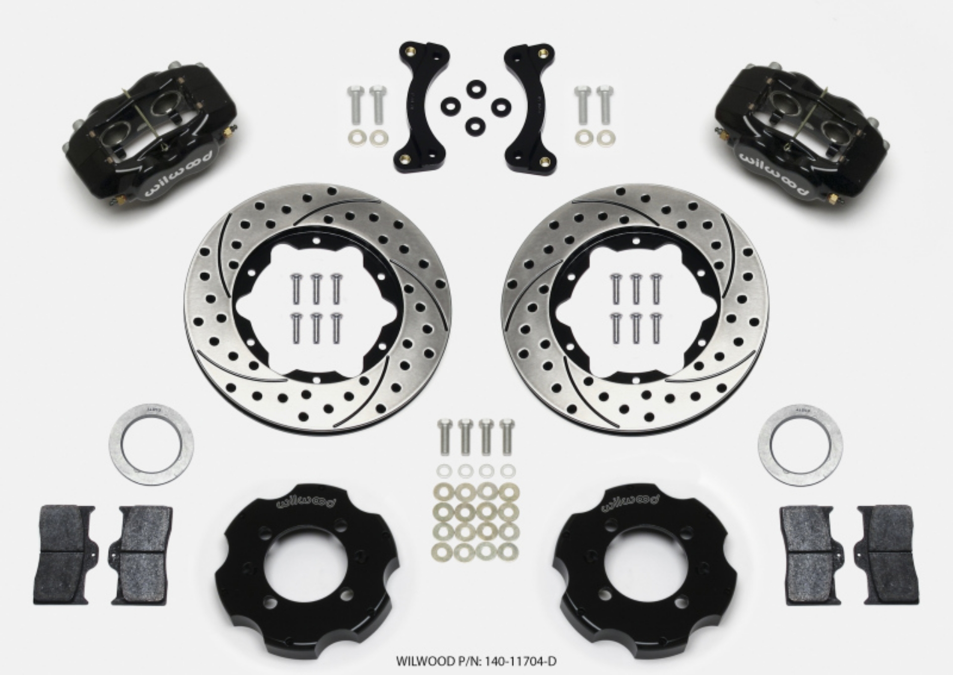 Picture of Wilwood Forged Dynalite Front Hat Kit 11-00in Drilled 95-05 Miata