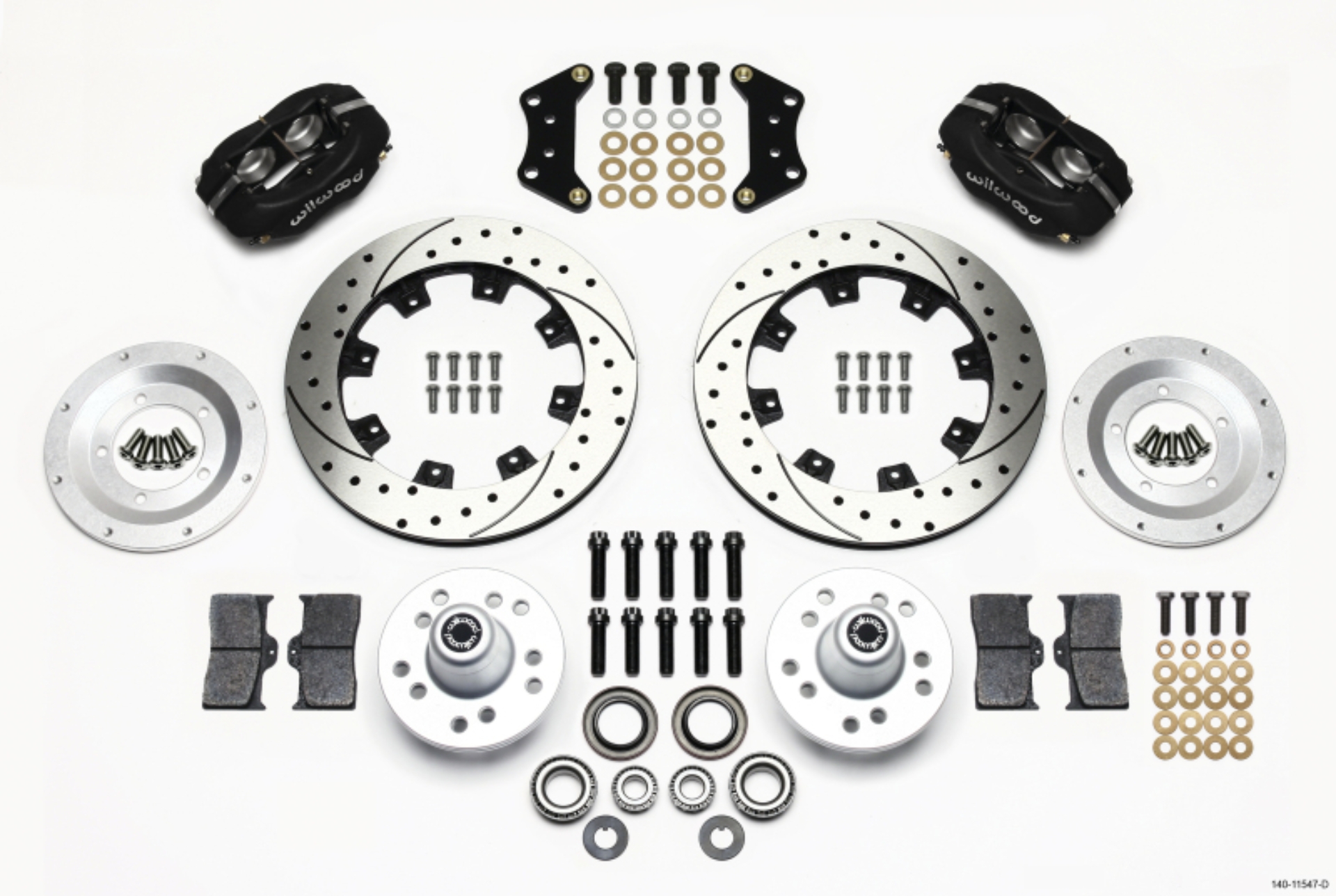 Picture of Wilwood Forged Dynalite Front Kit 12-19in Drilled Magnum Force Drop Spindle