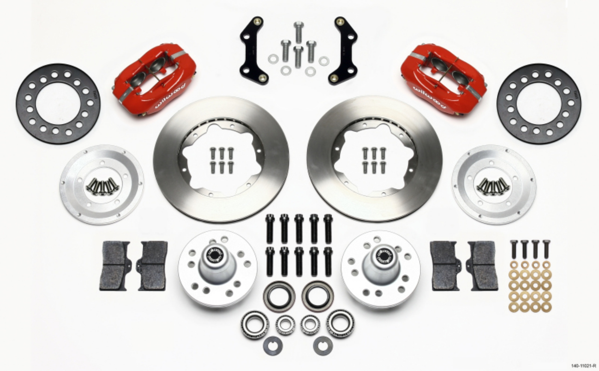 Picture of Wilwood Forged Dynalite Front Kit 11-00in Red 70-72 CDP B & E Body-Disc
