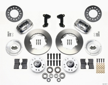 Picture of Wilwood Forged Dynalite Front Kit 11-00in Polished 74-80 Pinto-Mustang II Disc Spindle only
