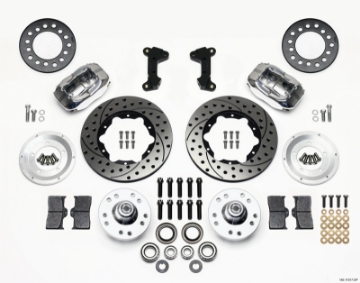 Picture of Wilwood Forged Dynalite Front Kit 11-00in Drill-Polished 74-80 Pinto-Mustang II Disc Spindle only