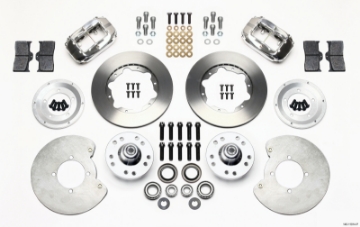 Picture of Wilwood Forged Dynalite Front Kit 11-00in Polished 37-48 Ford Psgr- 360 Plate Mount