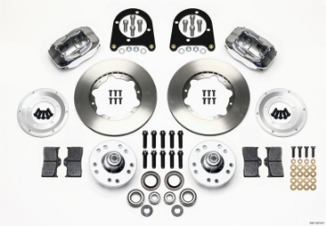 Picture of Wilwood Forged Dynalite Front Kit 11-00in Polished 37-48 Ford Psgr- Car Spindle