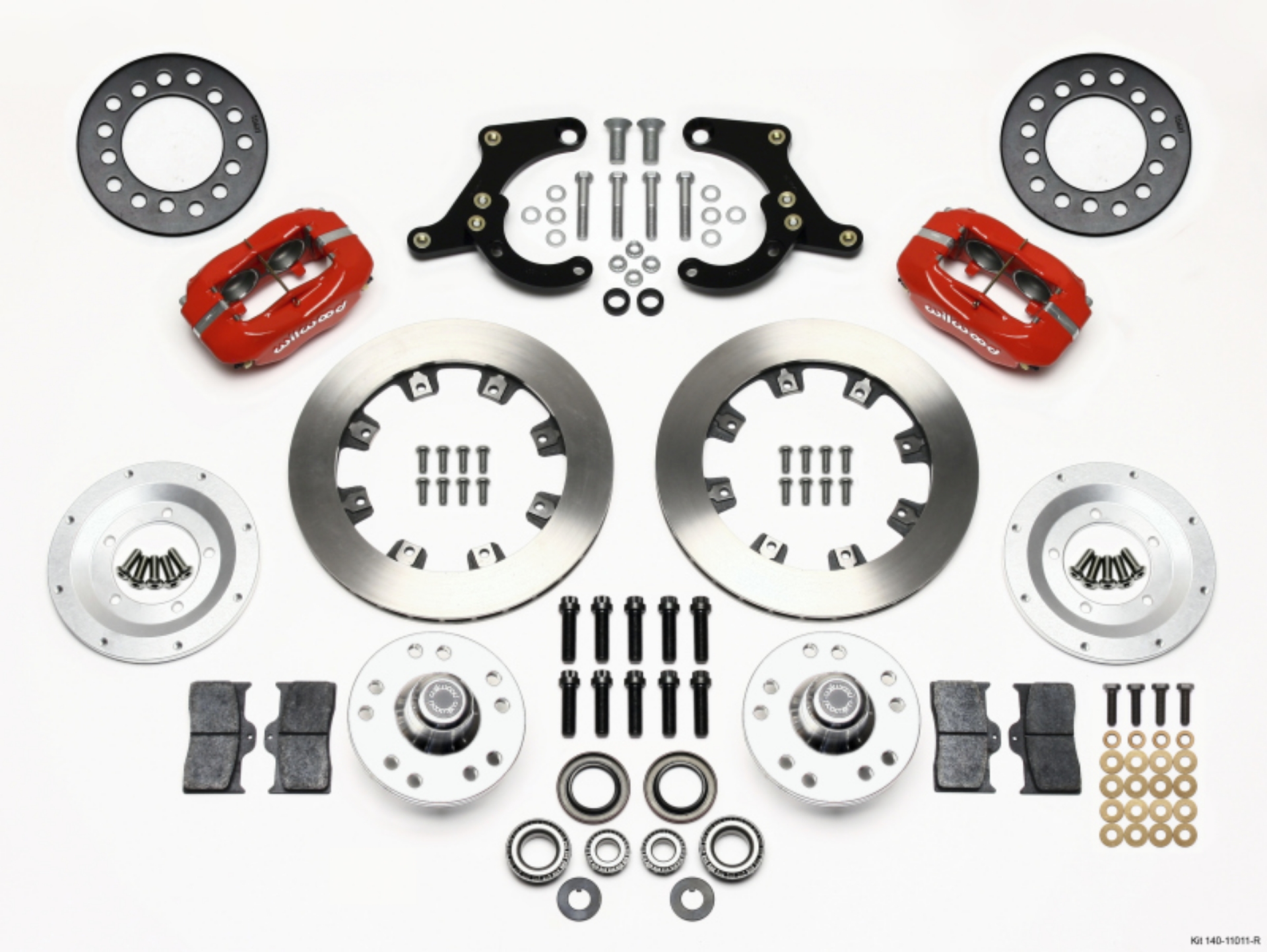 Picture of Wilwood Forged Dynalite Front Kit 11-75in Red 59-64 Chevy Impala - 63-64 Corvette