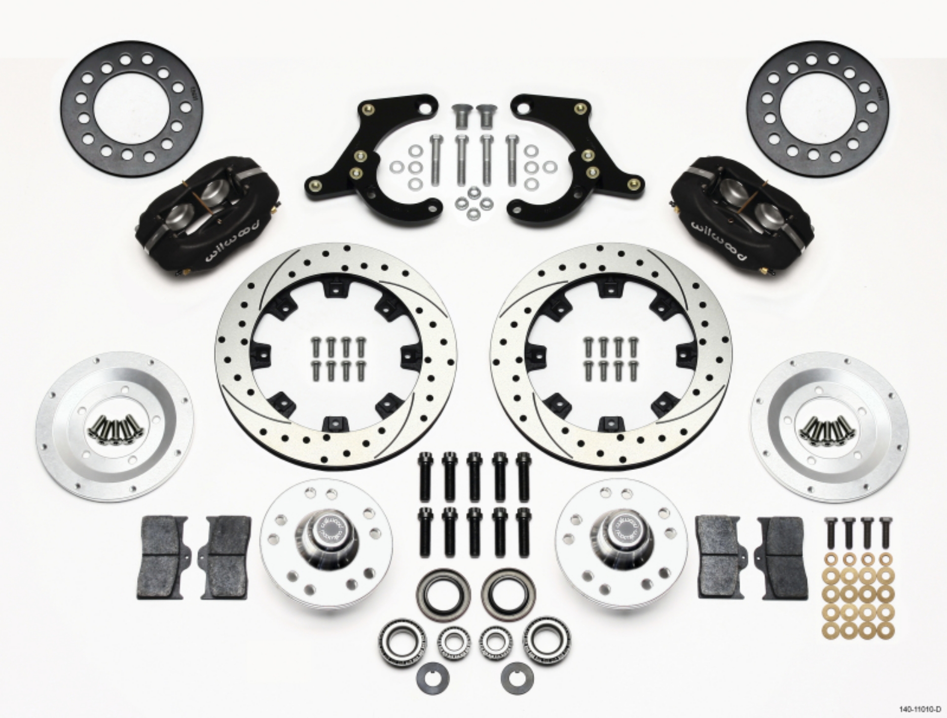 Picture of Wilwood Forged Dynalite Front Kit 11-75in Drilled 55-57 Chevy