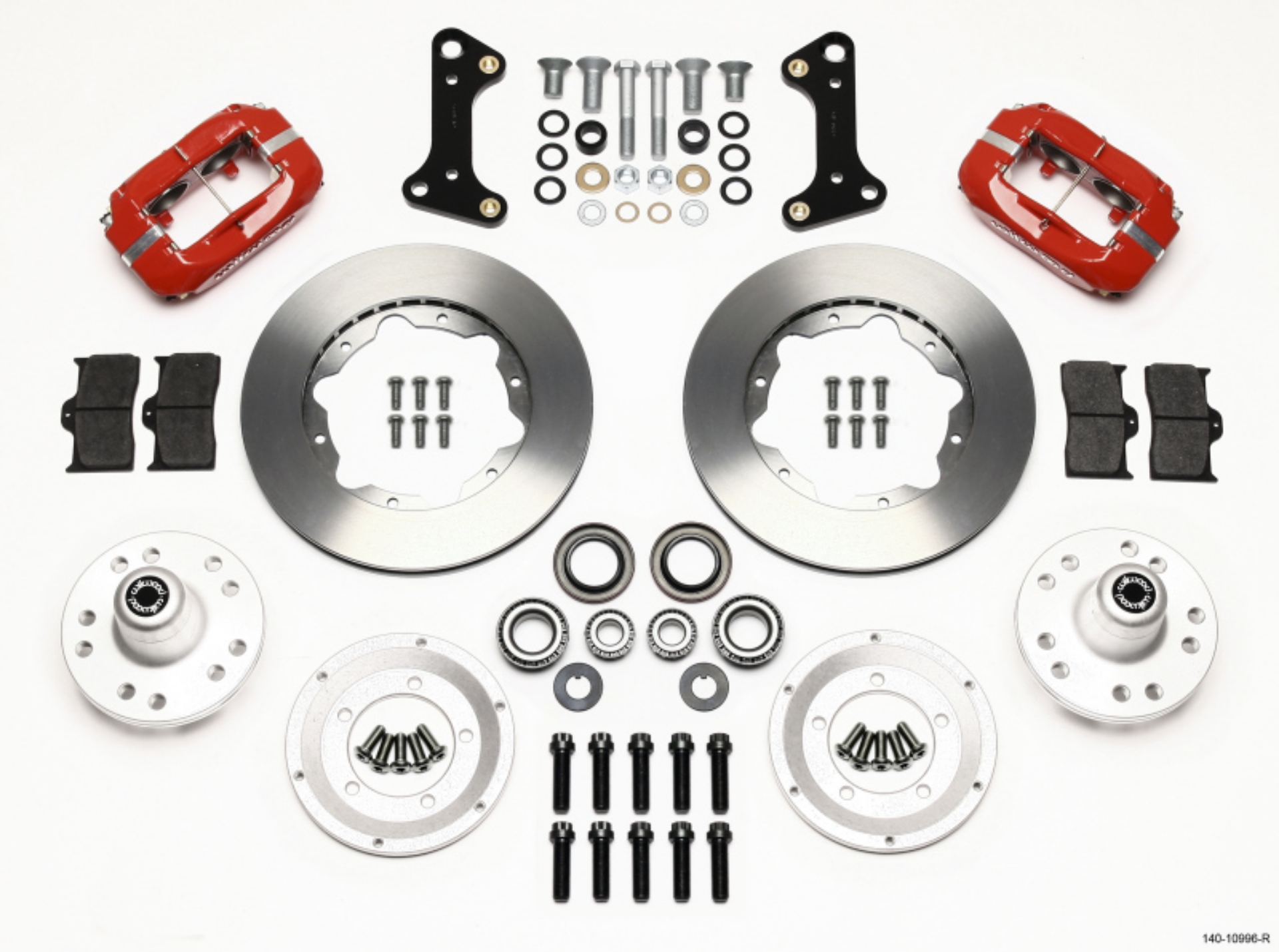 Picture of Wilwood Forged Dynalite Front Kit 11-00in Red 67-69 Camaro 64-72 Nova Chevelle