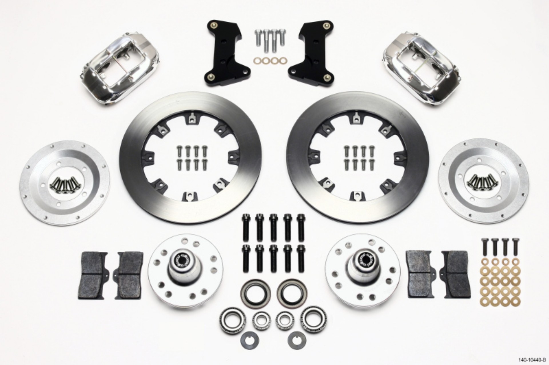 Picture of Wilwood Forged Dynalite Front Kit 12-19in Polished 74-80 Pinto-Mustang II Disc Spindle only