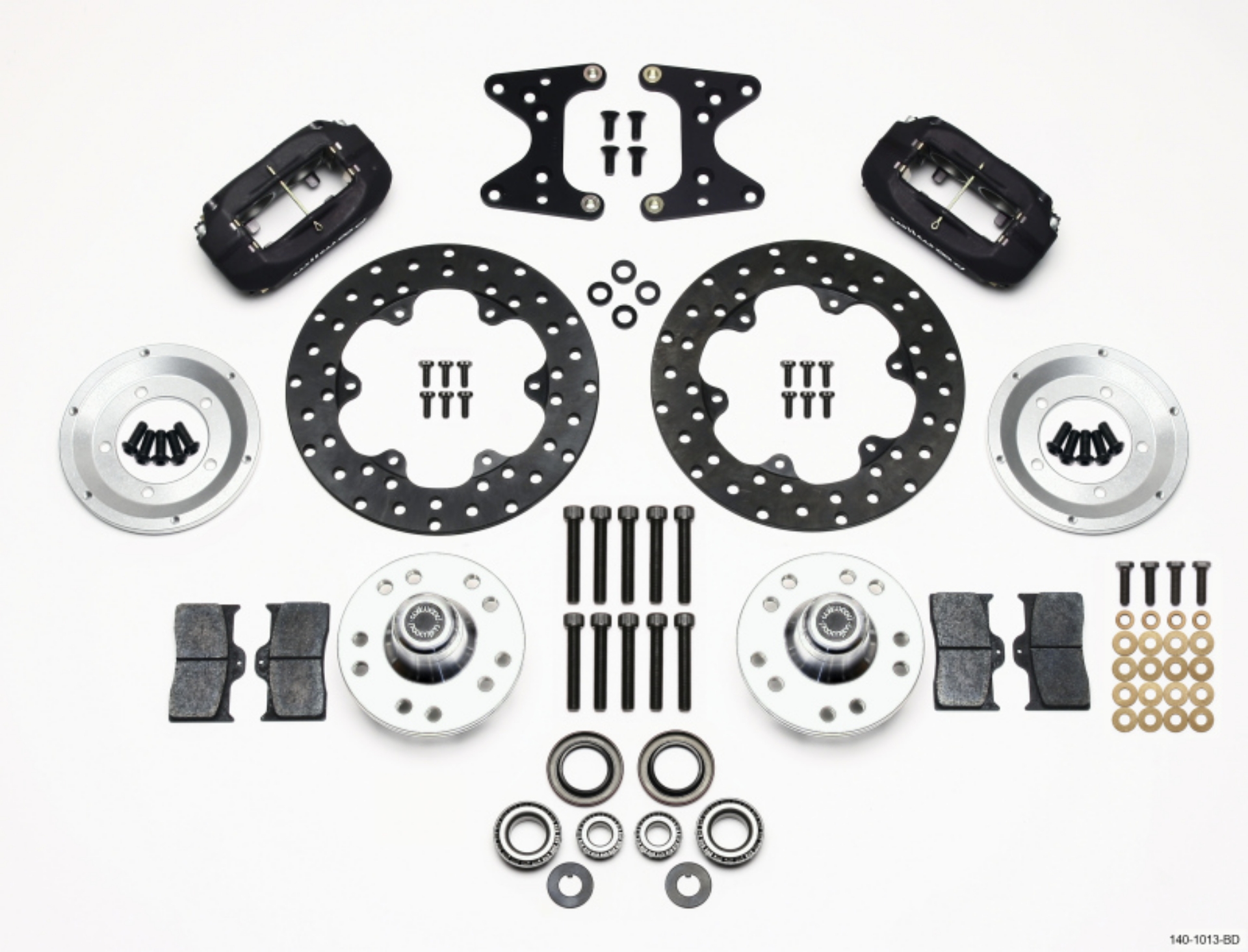 Picture of Wilwood Forged Dynalite Front Drag Kit Drilled Rotor 71-80 Pinto-Mustang II Disc & Drum