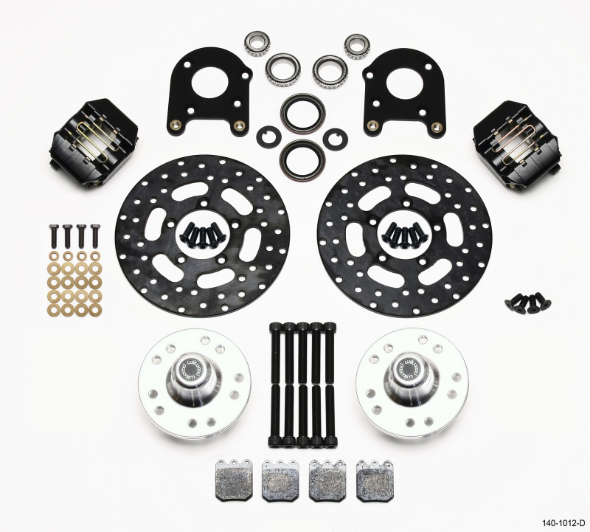 Picture of Wilwood Dynalite Single Front Drag Kit Drilled Rotor 71-80 Pinto-Mustang II Disc & Drum