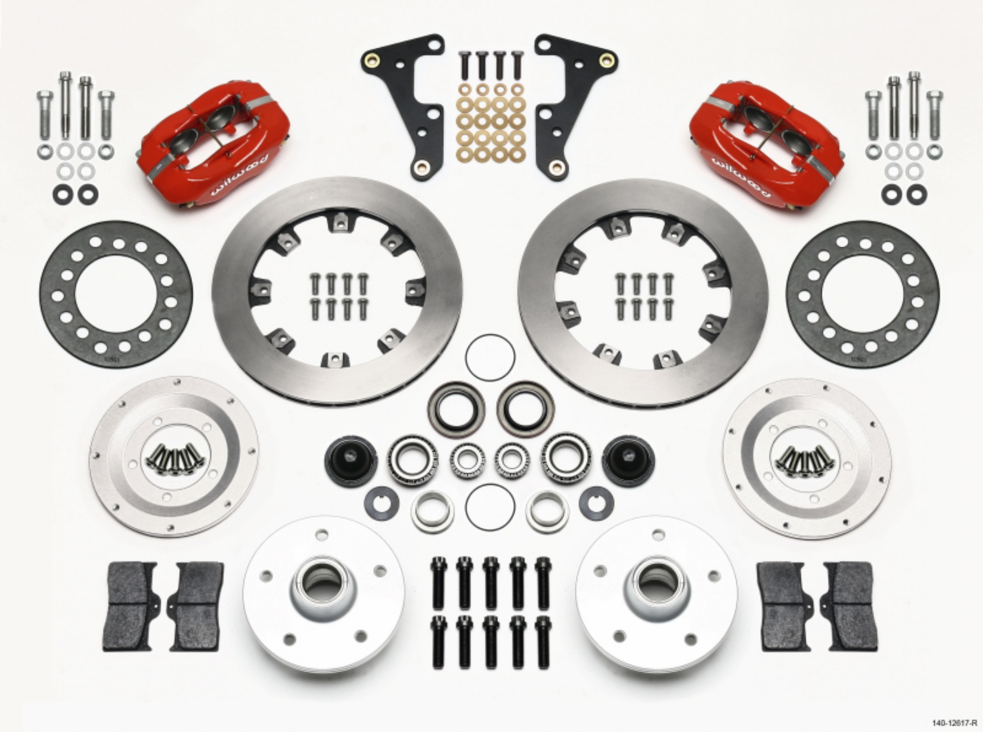 Picture of Wilwood Forged Dynalite Front Kit 11-75in Red 40-52 Oldsmobile