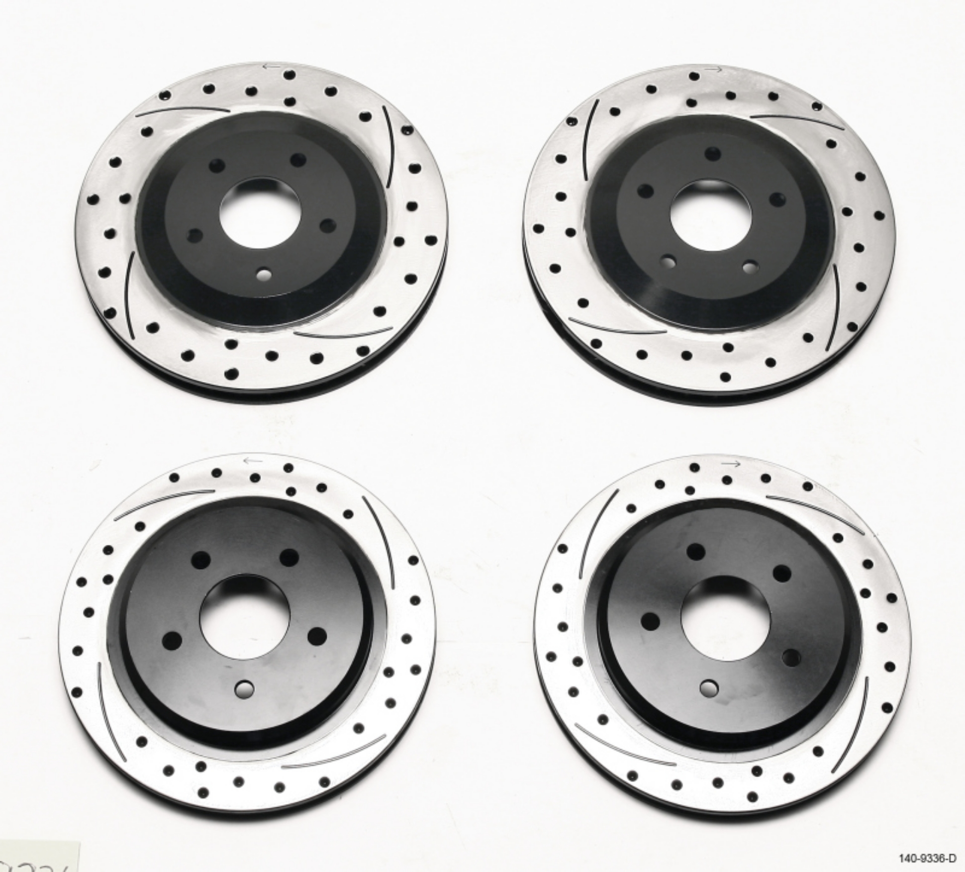 Picture of Wilwood Rotor Kit Front-Rear-Dimpled-Slotted 97-04 Corvette C5 All- 05-13 C6 Base