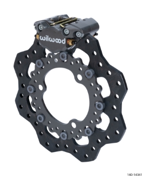 Picture of Wilwood Dynapro Single Front Kit 11-75in Dirt Modified 11-75in Scalloped Steel Rotor