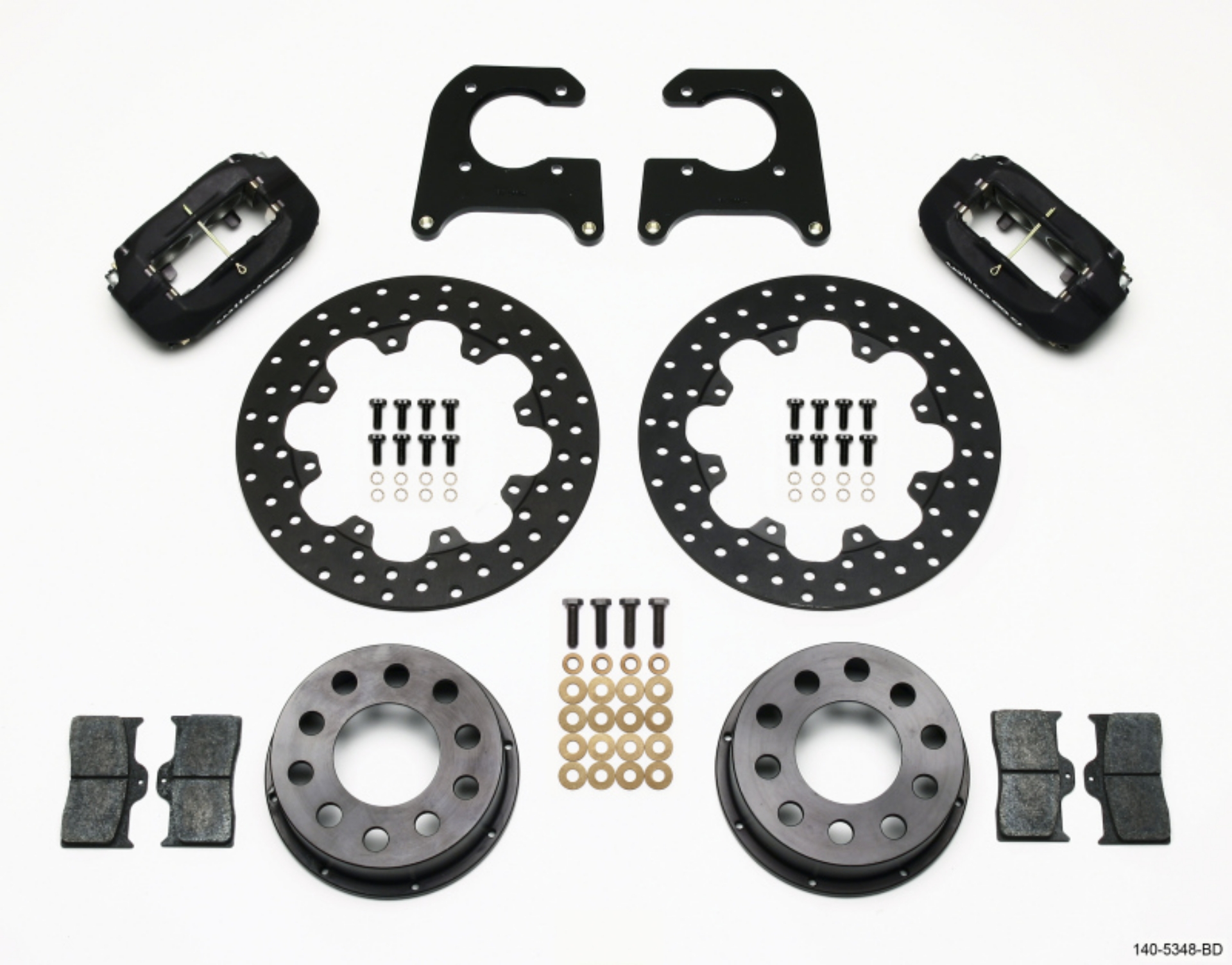 Picture of Wilwood Forged Dynalite Rear Drag Kit Drilled Rotor M-W-Lamb Ends -690in Studs