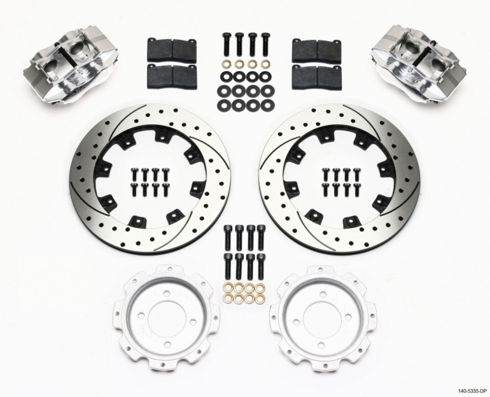 Picture of Wilwood Narrow Dynalite Inboard Rear Kit Drilled Polish Quick Change Rear End