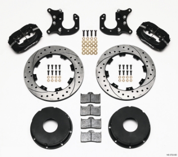 Picture of Wilwood Forged Dynalite P-S Rear Kit Drilled Rotor Big Ford 2-36in Offset Currie Blank