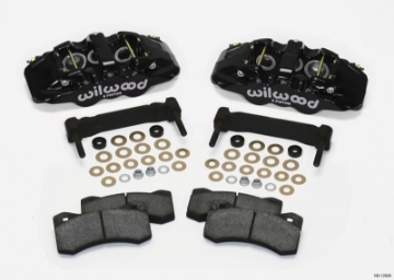 Picture of Wilwood AERO6 Front Caliper & Bracket Kit - Black 97-13 C5-C6 Corvette w- OEM HD-Z51 Rotors