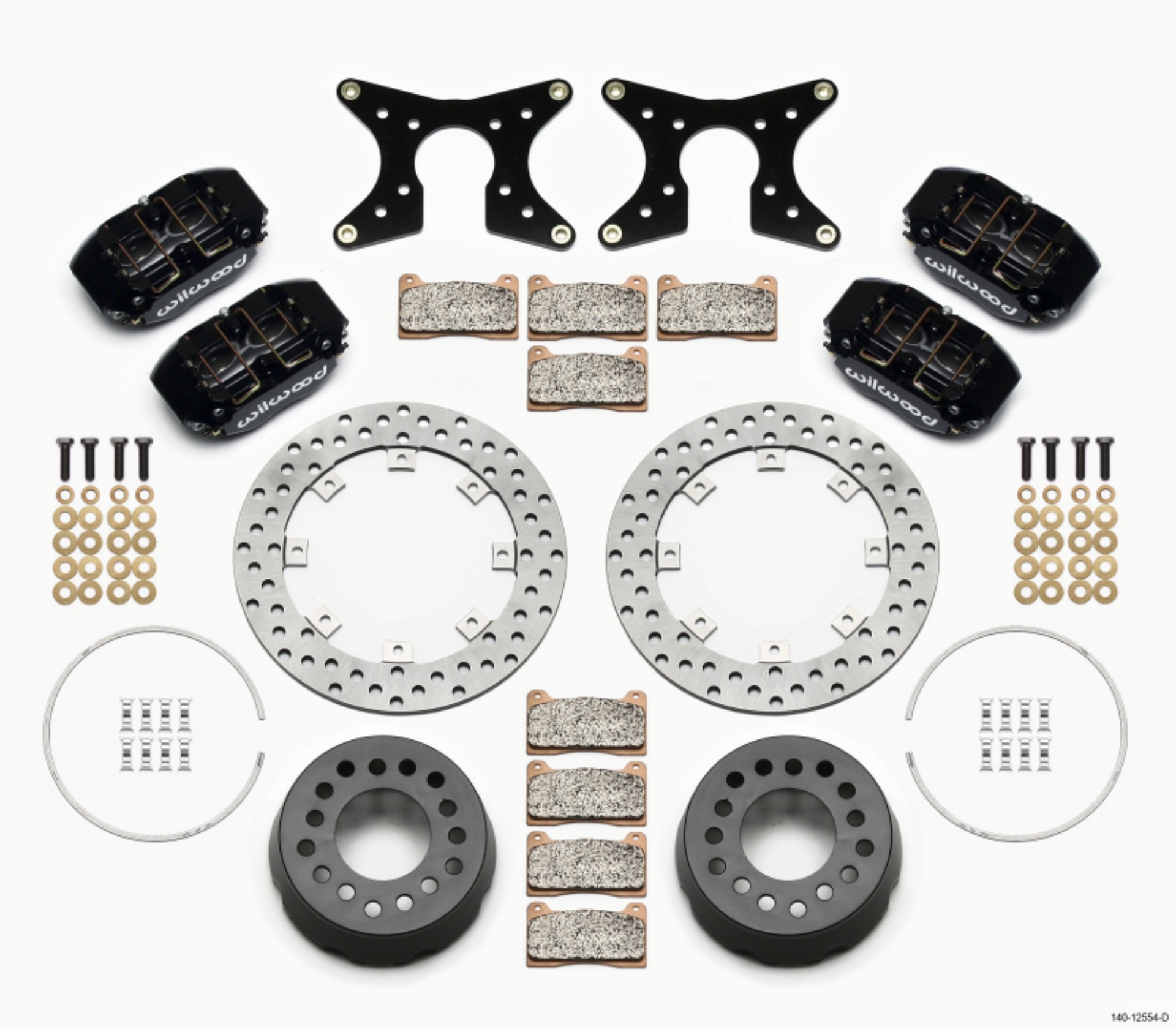 Picture of Wilwood Dynapro Lug Mount Dual Rear Dynamic Kit SA Drilled 58-64 Olds-Pont 1-2in Studs