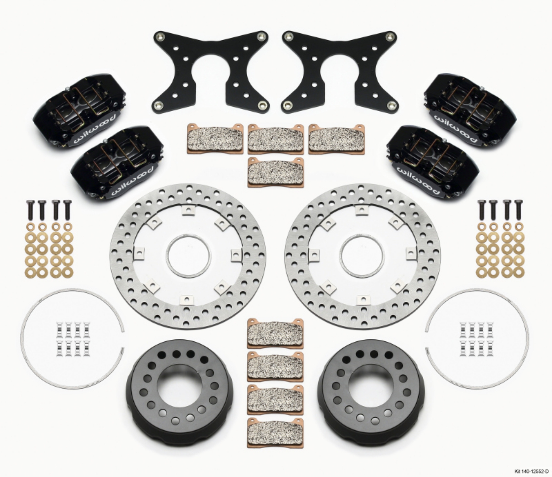 Picture of Wilwood Dynapro Lug Mount Dual Rear Dynamic Kit SA Drilled Big Ford New Style 2-50in Offset