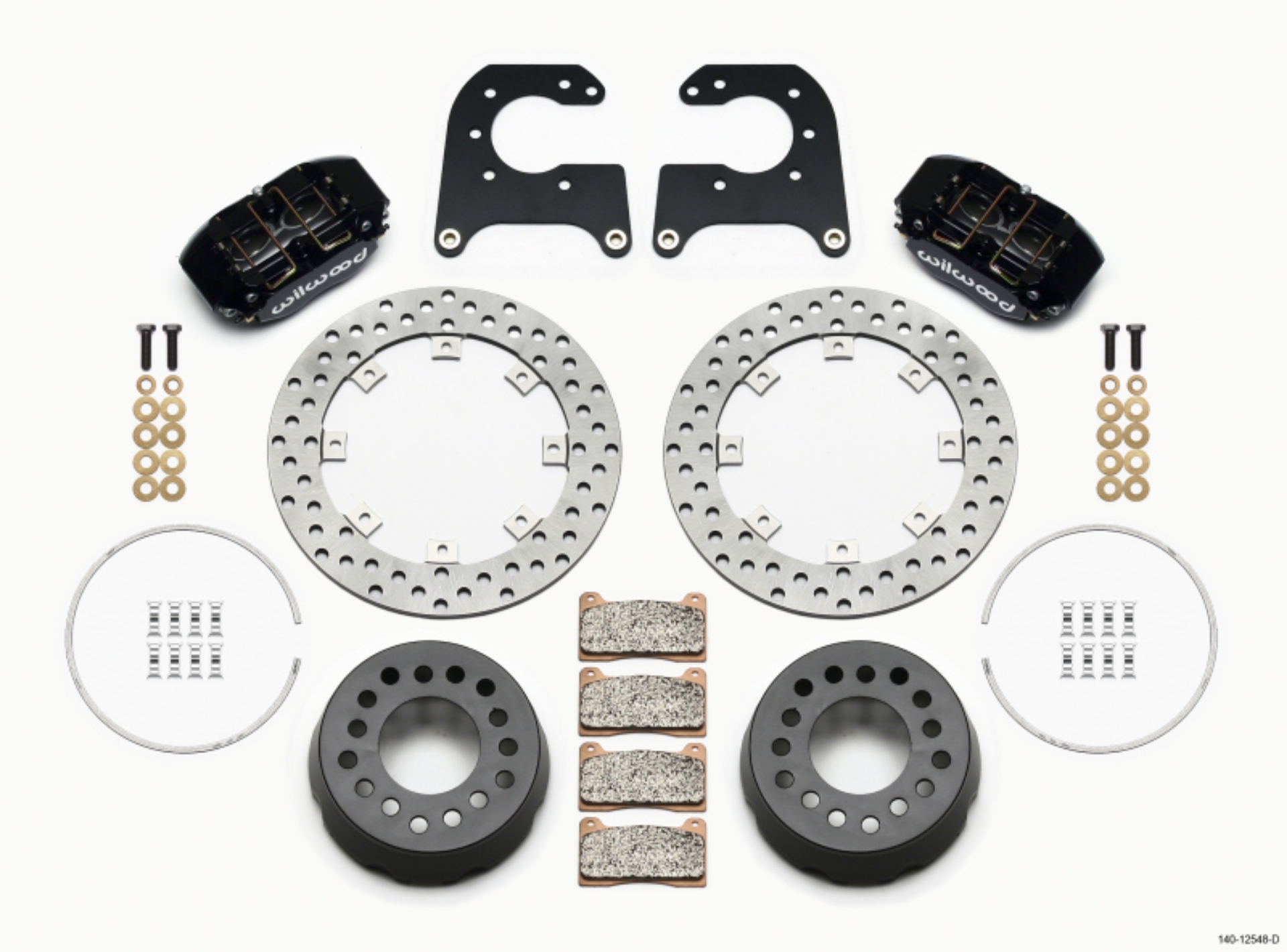 Picture of Wilwood Dynapro Lug Mount Single Rear Dynamic Kit SA Drilled 58-64 Olds-Pont 1-2in Studs