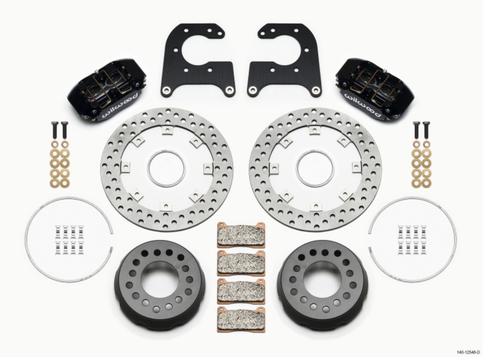 Picture of Wilwood Dynapro Lug Mount Single Rear Dynamic Kit SA Drilled Big Ford New Style 2-50in Offset