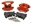 Picture of Wilwood D154 Front Caliper Kit - Red 2-50in Piston 1-04in Rotor
