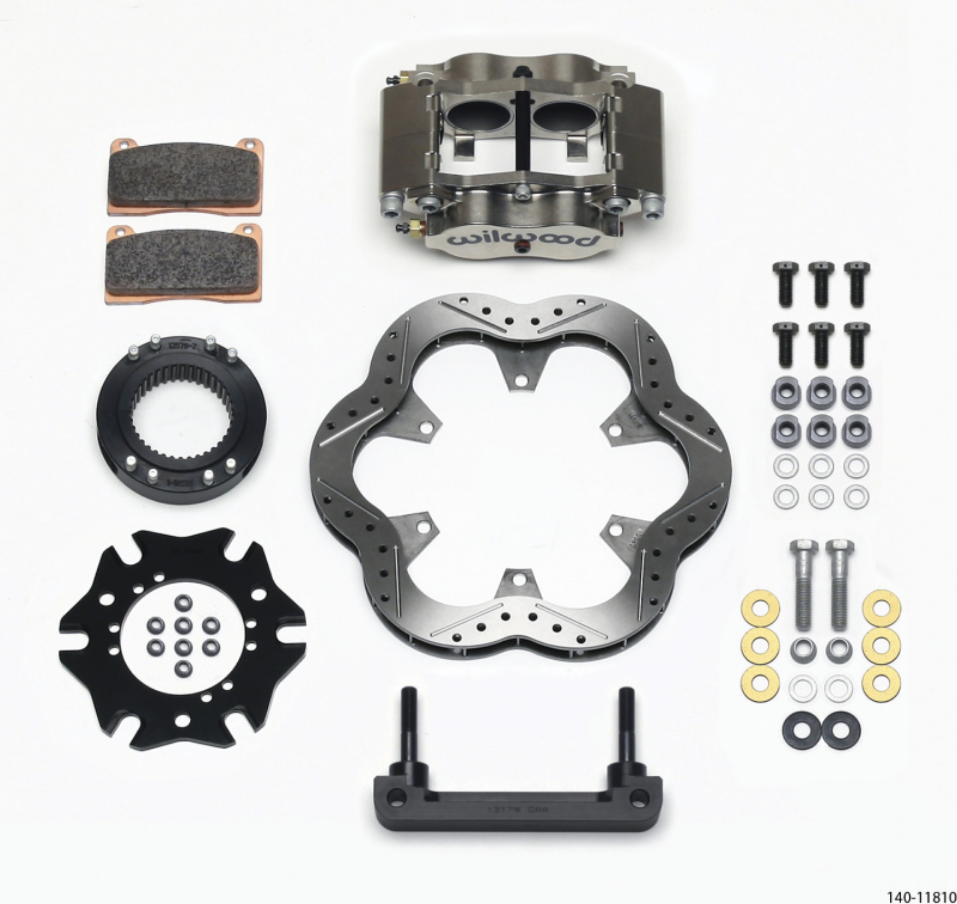 Picture of Wilwood Billet Narrow Dynalite Radial Mount Rear Inboard Midget Kit 10-50in SuperAlloy Vented Rotor
