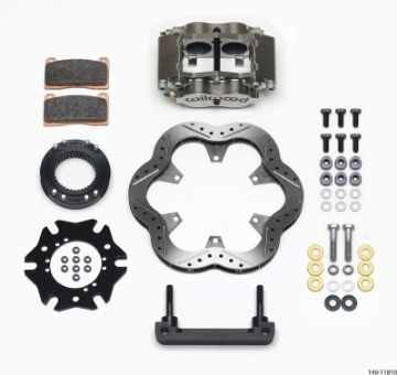 Picture of Wilwood Billet Narrow Dynalite Radial Mount Rear Inboard Midget Kit 10-50in SuperAlloy Vented Rotor