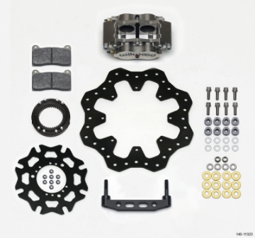 Picture of Wilwood Billet Narrow Dynalite Radial Mount Rear Inboard Sprint Kit 11-75in Scalloped Rotor