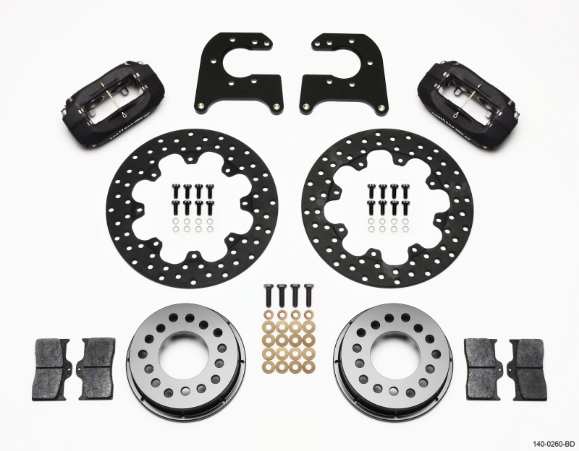Picture of Wilwood Forged Dynalite Rear Drag Kit Drilled Rotor Mopar-Dana 2-36in Offset