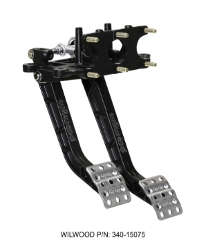 Picture of Wilwood Adjustable-Trubar Dual Pedal - Brake - Clutch - Rev- Swing Mount -6-25:1 Brake 5-1:1 Clutch