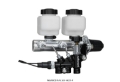 Picture of Wilwood Tandem Remote M-C Kit w L-H Bracket & Prop Valve - 1in Bore Ball Burnished