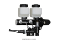 Picture of Wilwood Tandem Remote M-C Kit w L-H Bracket & Prop Valve - 1in Bore Black