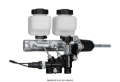 Picture of Wilwood Tandem Remote M-C Kit w L-H Bracket & Prop Valve - 7-8in Bore Ball Burnished-W-Pushrod