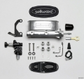 Picture of Wilwood HV Tandem M-C Kit w L-H Bracket & Prop Valve - 7-8in Bore Ball Burn--W-Push