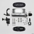 Picture of Wilwood HV Tandem M-C Kit w L-H Bracket & Prop Valve - 1 1-8in Bore Ball Burnished