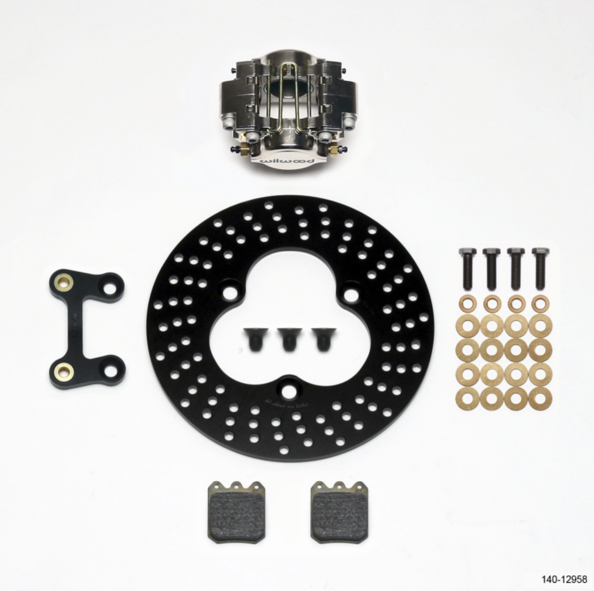 Picture of Wilwood Dynapro Single LW Left Front Kit - Midget 10-20in Aluminum Drilled Rotor