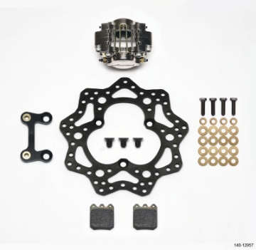 Picture of Wilwood Dynapro Single LW Left Front Kit - Sprint 11-00in Scalloped Steel Rotor