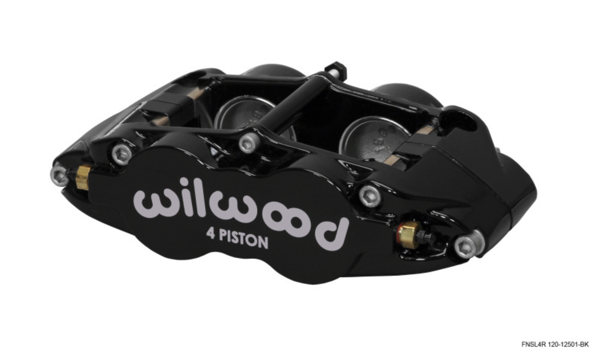Picture of Wilwood Caliper-Narrow Superlite 4R - Black 1-75-1-75in Pistons 1-25in Disc