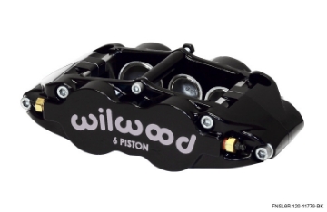 Picture of Wilwood Caliper-Narrow Superlite 6R-LH - Black 1-62-1-12-1-12in Pistons 1-25in Disc