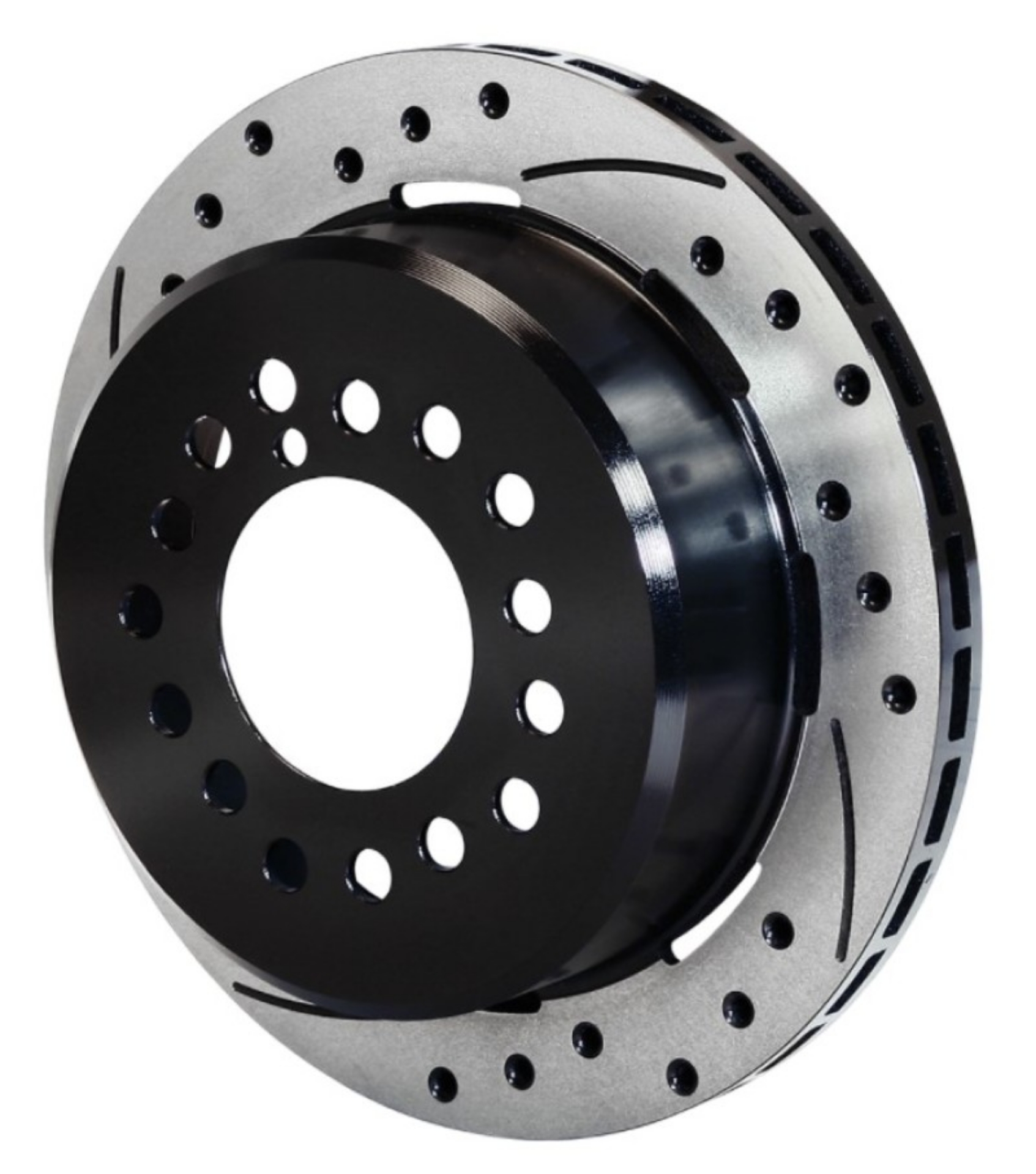 Picture of Wilwood Rotor-1-91in Offset-SRP-BLK-Drill-LH 12-19 x -810 - 5 Lug 3-12in Reg-C10