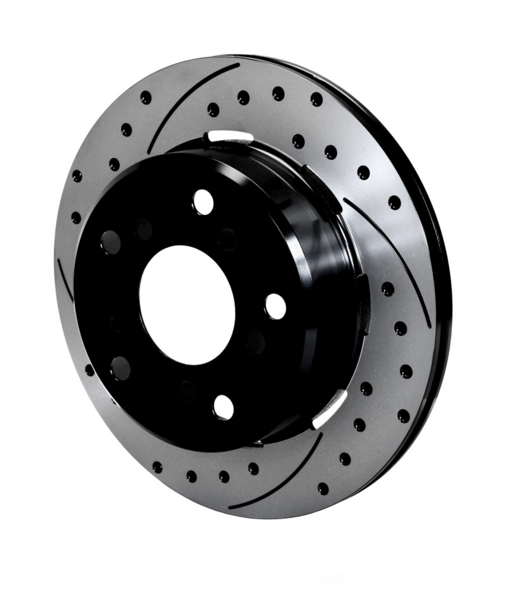 Picture of Wilwood Rotor-1-91in Offset-SRP-BLK-Drill-LH 12-19 x -810 - 5 x 5-50