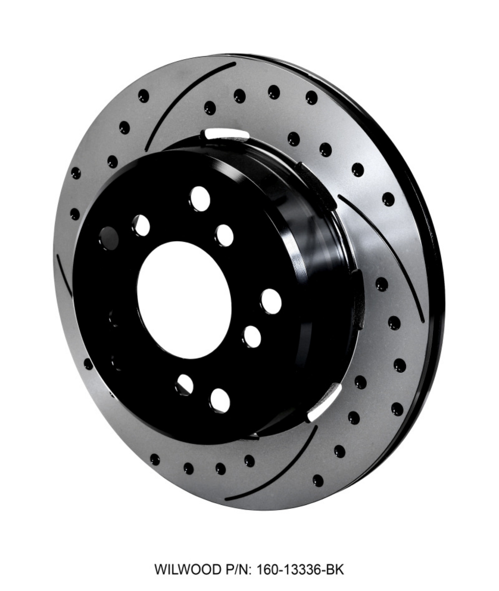 Picture of Wilwood Rotor-1-91in Offset-SRP-BLK-Drill-RH 12-19 x -810 - 5 x 5-50