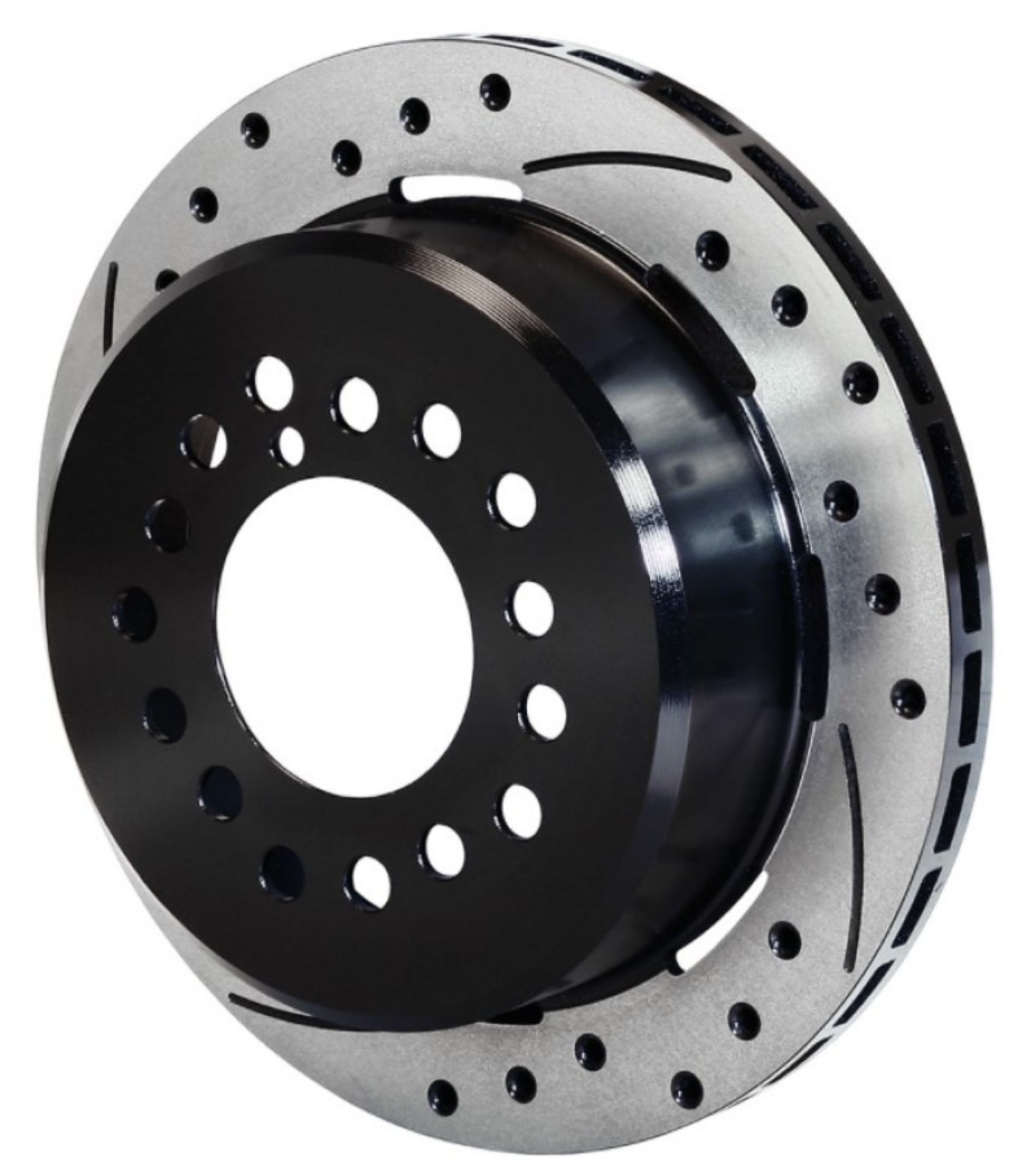 Picture of Wilwood Rotor-2-32in Offset-SRP-BLK-Drill-LH 11-00 x -810 - 5 Lug