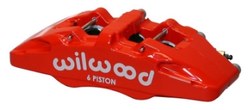 Picture of Wilwood Caliper-Forged Dynapro 6 5-25in Mount-Red-R-H 1-38-1-00-1-00in Pistons -81in Disc