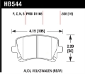 Picture of Hawk 06 Audi A6 Quattro Avant - 06-09 A6 Quattro  HP+ Rear Brake Pads