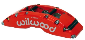 Picture of Wilwood Caliper-TC6R-Red 1-75-1-38-1-38in Pistons 1-38in Disc